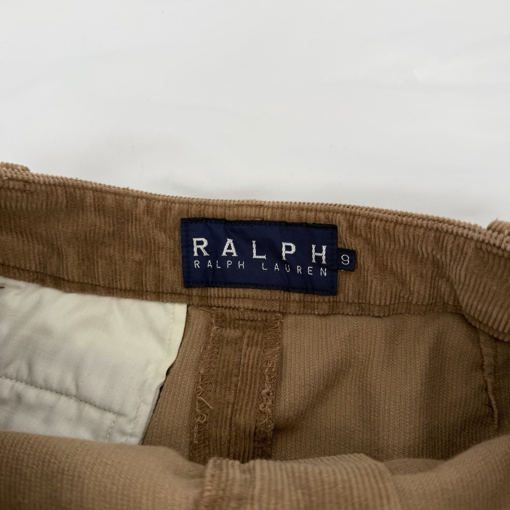 VTG Ralph By Ralph Lauren Corduroy A Line Mini Skirt Classic Pockets Y2K - Picture 3 of 6